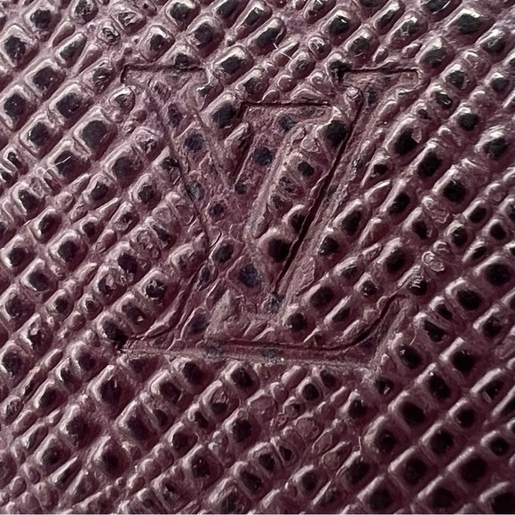🤎Louis Vuitton Red/Brown Leather Trifold Button Type Key Case/Holder 🤎 - Picture 3 of 13